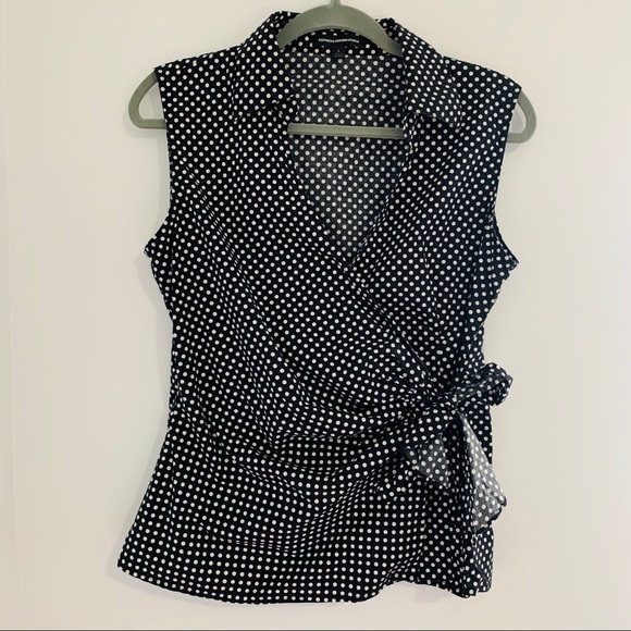 Express Tops - EXPRESS DESIGN STUDIO Polka Dot Sleeveless Top